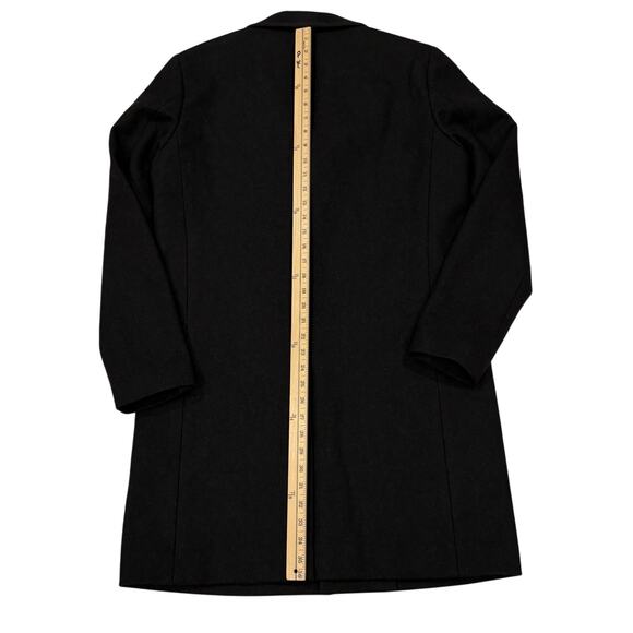 Theory Belvin Coat Mens Size Medium Black Wool Cashmere Blend Preppy Career - Picture 11 of 15